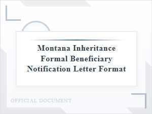 Beneficiary Notification Letter Guidelines for Montana