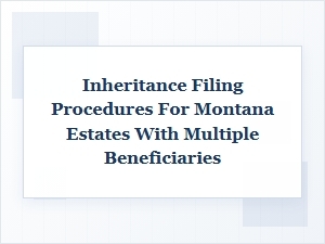 How to File Montana Inheritance Tax Forms with Beneficiaries